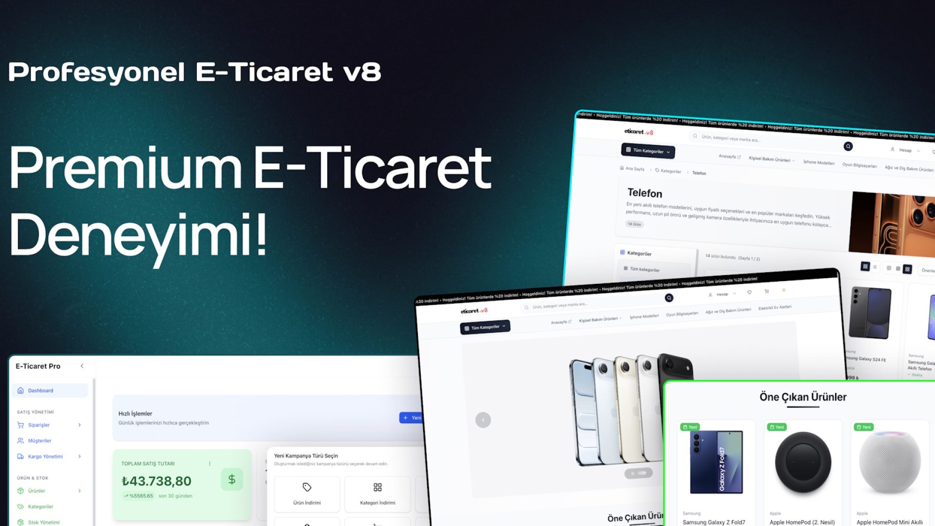 Profesyonel E-Ticaret Yazılımı V8